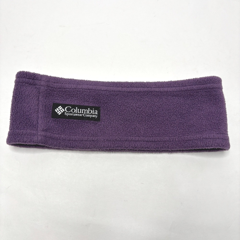 VTG‎ Columbia Unisex Purple Fleece Ear Warmer Headband One Size O/S Gorpcore Ski